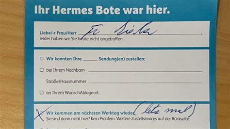 „Letzte Mal“: Hermes